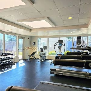 Fully equipped fitness center at Holiday Inn Belcamp - Aberdeen Area.