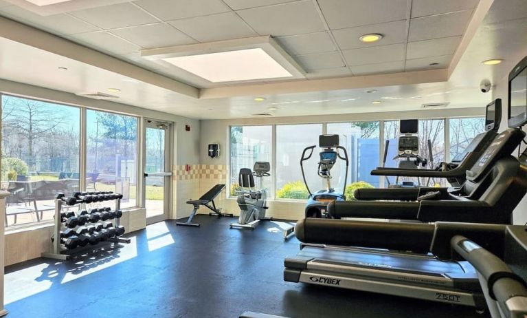 Fully equipped fitness center at Holiday Inn Belcamp - Aberdeen Area.