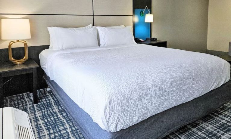 King bed at Holiday Inn Belcamp - Aberdeen Area.