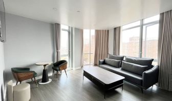 Day use suite's lounge area at Starlight Hotel.
