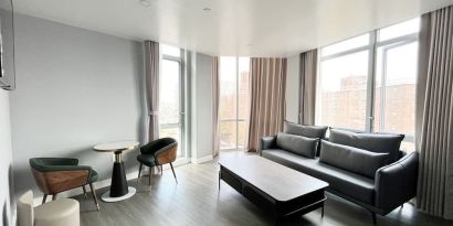 Day use suite's lounge area at Starlight Hotel.