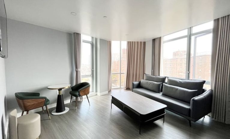 Day use suite's lounge area at Starlight Hotel.