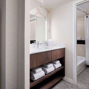 Private guest bathroom at Sonesta ES Suites Chicago Downtown Magnificent Mile - Medical.