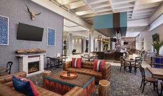 Lobby and coworking lounge at DoubleTree By Hilton Albuquerque.