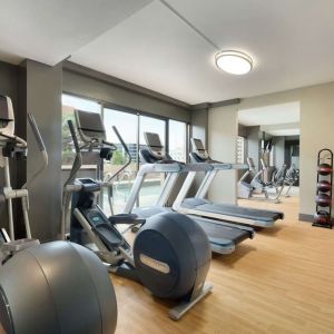 Fitness center at DoubleTree By Hilton Albuquerque.