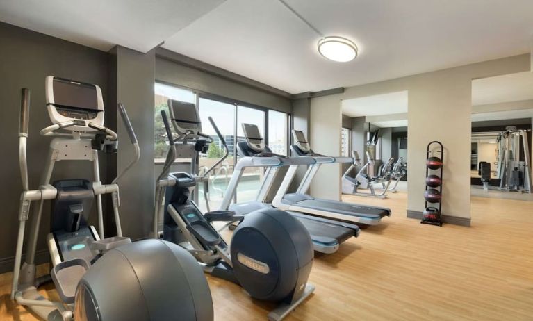 Fitness center at DoubleTree By Hilton Albuquerque.