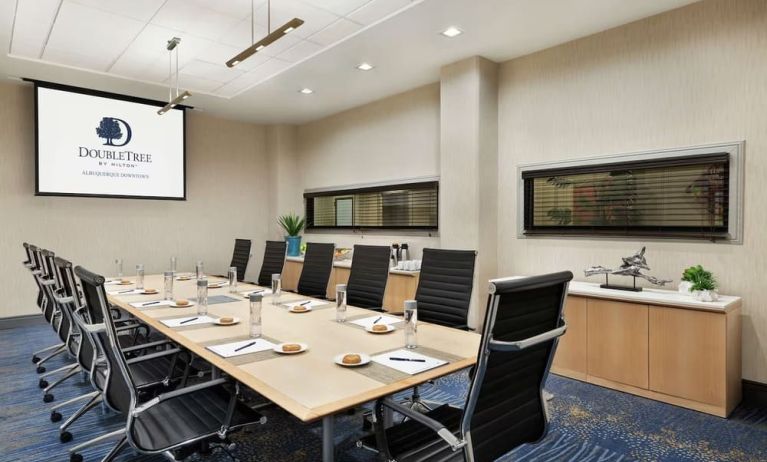Professional meeting room at DoubleTree By Hilton Albuquerque.