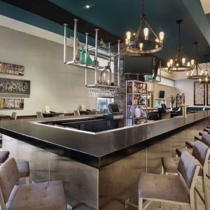 Hotel bar at DoubleTree By Hilton Albuquerque.
