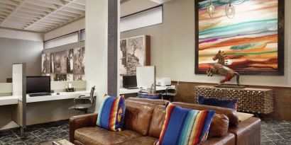 Business center available at DoubleTree By Hilton Albuquerque.