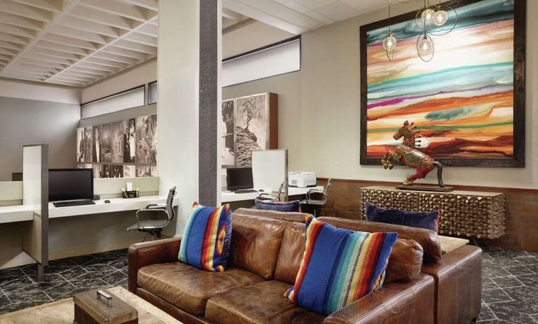 Business center available at DoubleTree By Hilton Albuquerque.