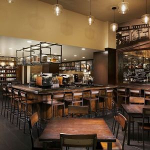 Coffee shop perfect for coworking at Hilton Rosemont/Chicago O'Hare.