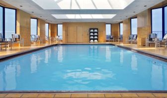 Refreshing indoor pool at Hilton Rosemont/Chicago O'Hare.