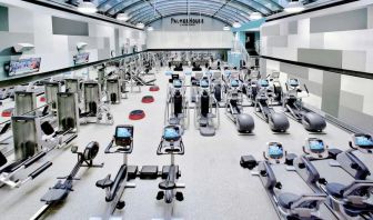 Well-equipped fitness center at Palmer House A Hilton Hotel.