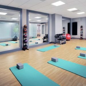 Yoga mats available at Palmer House A Hilton Hotel.