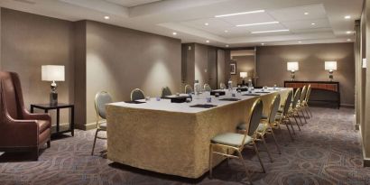 Spacious meeting room at Palmer House A Hilton Hotel.
