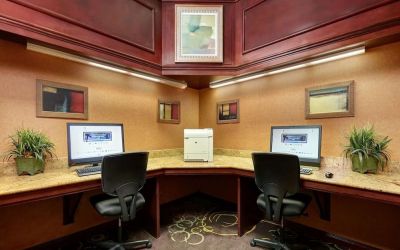 Business center available at Embassy Suites By Hilton Hampton Convention Center.