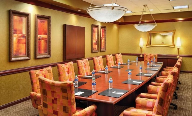 Meeting room at Embassy Suites By Hilton Hampton Convention Center.