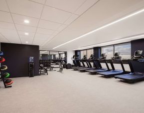 Spacious fitness center at Hotel Fera Anaheim, A DoubleTree By Hilton.