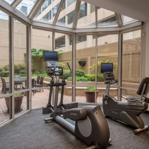 Fitness center at Sonesta Select Arlington Rosslyn. 