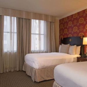 Day use twin room at The Stephen F Austin Royal Sonesta Hotel.