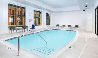 Relaxing indoor pool at Hilton Garden Inn Memphis Downtown.