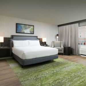 Spacious and comfortable king suite at Hilton Garden Inn Memphis Downtown.