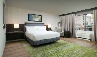 Spacious and comfortable king suite at Hilton Garden Inn Memphis Downtown.