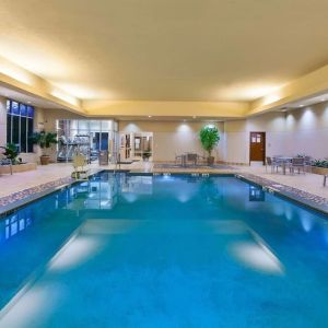 Refreshing indoor pool at Embassy Suites By Hilton Nashville South Cool Springs.