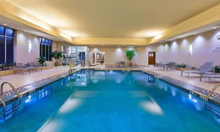 Refreshing indoor pool at Embassy Suites By Hilton Nashville South Cool Springs.