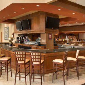Hotel bar at Embassy Suites By Hilton Nashville South Cool Springs.