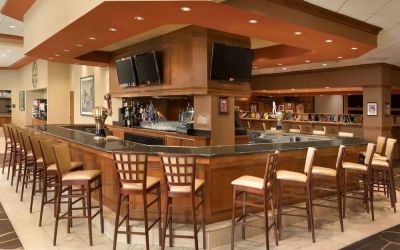 Hotel bar at Embassy Suites By Hilton Nashville South Cool Springs.