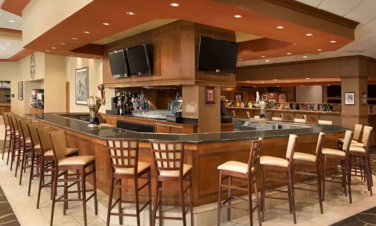 Hotel bar at Embassy Suites By Hilton Nashville South Cool Springs.
