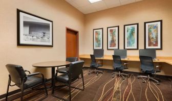 Business center at Embassy Suites By Hilton Nashville South Cool Springs.