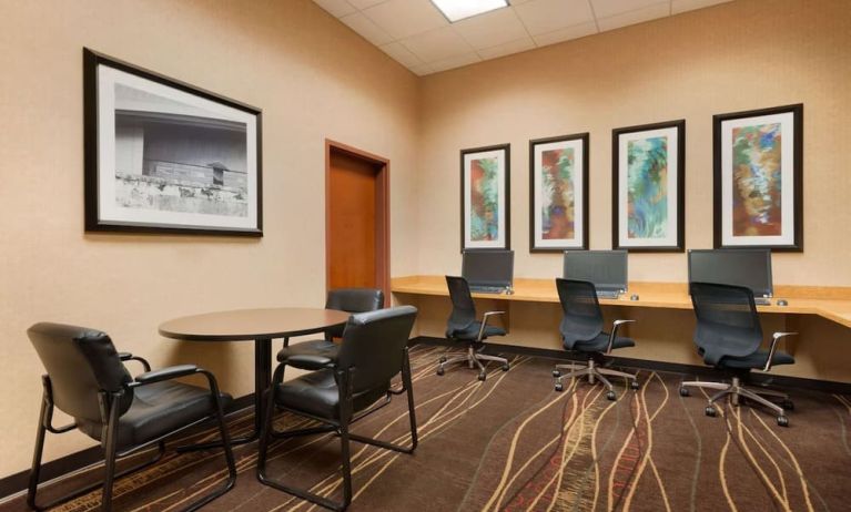 Business center at Embassy Suites By Hilton Nashville South Cool Springs.
