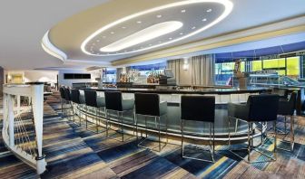 Hotel bar at New York Hilton Midtown.