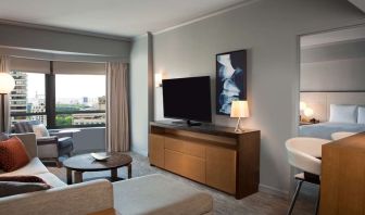 Day use room with living area at New York Hilton Midtown.