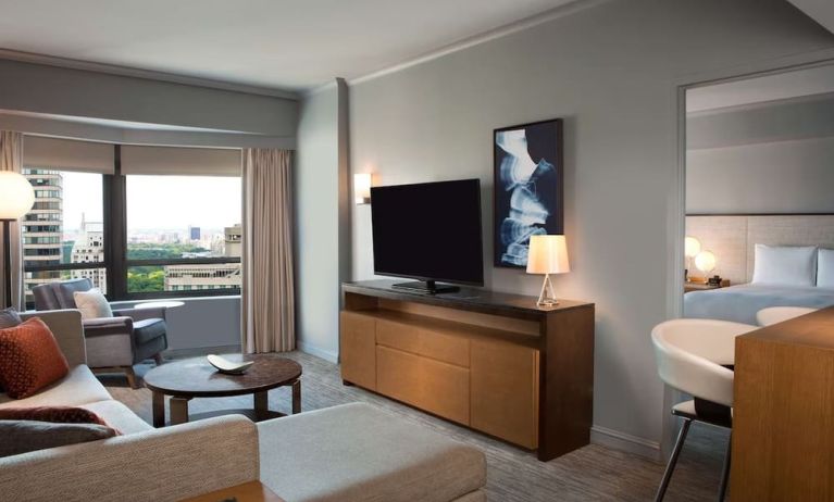 Day use room with living area at New York Hilton Midtown.