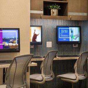 Business center at Hilton Garden Inn NYC Financial Center/Manhattan Downtown.
