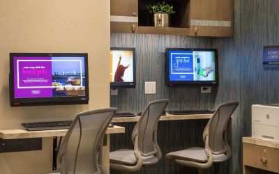 Business center at Hilton Garden Inn NYC Financial Center/Manhattan Downtown.
