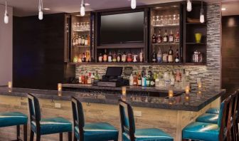 Hotel bar at Hilton Garden Inn NYC Financial Center/Manhattan Downtown.
