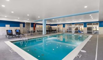 Relaxing indoor pool at Hampton Inn & Suites Schererville.