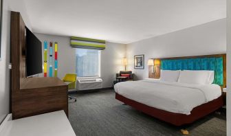 Spacious day use room with work desk at Hampton Inn & Suites Schererville.