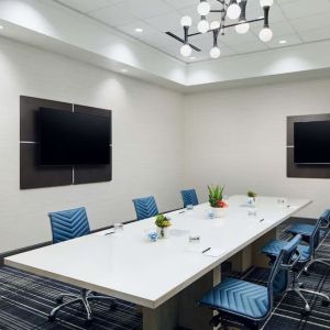 Meeting room at Hilton Charlotte Airport.
