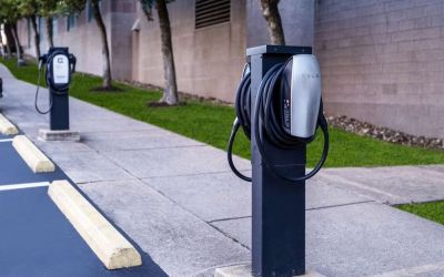 Electric car charging available at Hilton Charlotte Airport.
