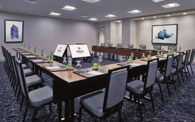Spacious meeting room at Hilton Chicago.