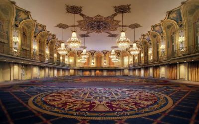 Breathtaking banquet hall at Hilton Chicago.
