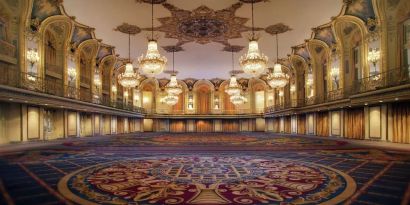 Breathtaking banquet hall at Hilton Chicago.