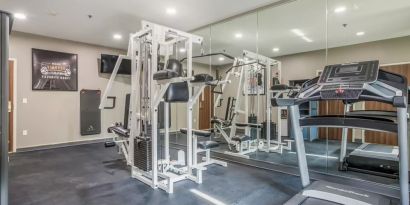 Fitness center at The Leo Collection, An Ascend Collection Hotel.