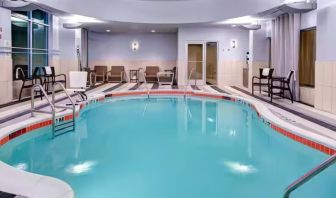 Refreshing indoor pool at Hampton Inn & Suites By Hilton Atlanta Perimeter Dunwoody.