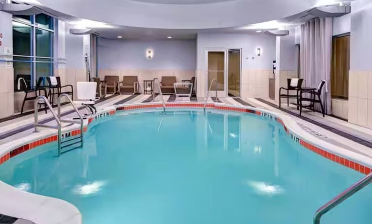Refreshing indoor pool at Hampton Inn & Suites By Hilton Atlanta Perimeter Dunwoody.